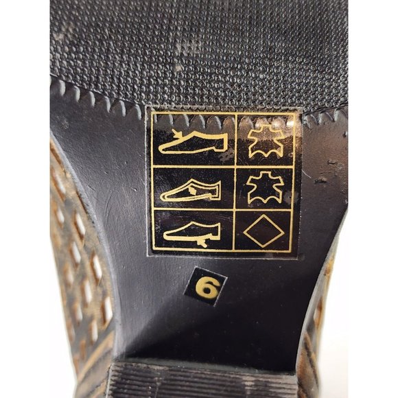 Musse & Cloud Atlantis Boots Womens Size 6 Brown Leather Embroidery Western - Picture 10 of 11